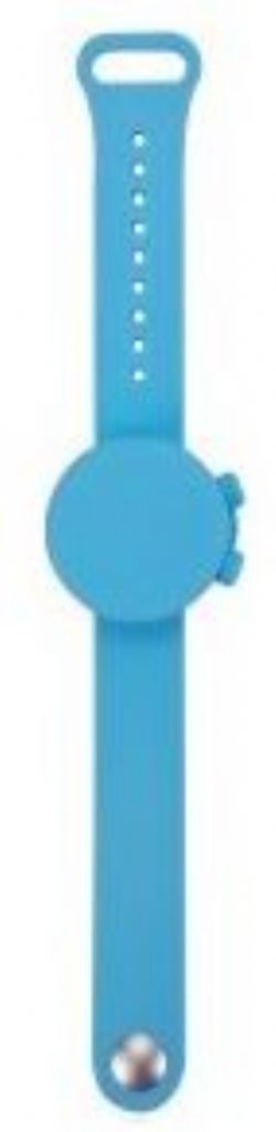BRACELET DISTRIBUTEUR DE DÉSINFECTANT BLEU
